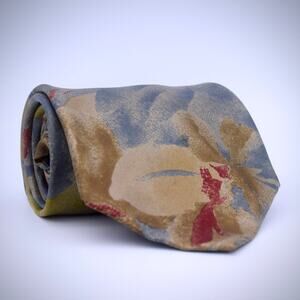 Vintage Fendi 100% Silk Tie - Abstract Pattern (59 inches)